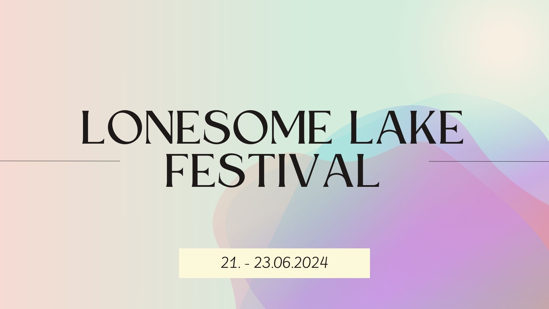 Karte für das Lonesome Lake Festival 2024